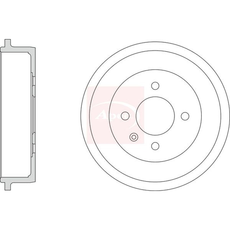 Apec Brake Drum Assembly Rear DRM9216