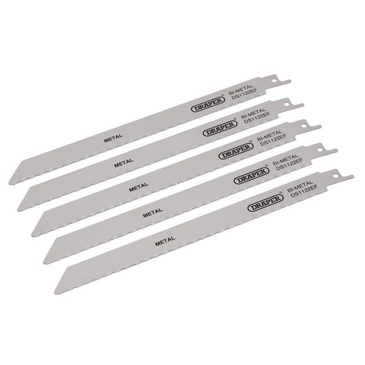 Draper Bi-metal Reciprocating Saw Blades 225mm 18tpi (Pack of 5)