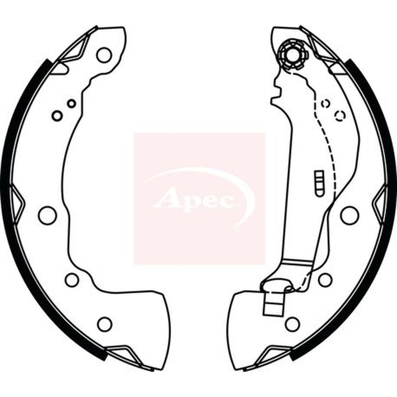 Apec Brake Shoe Set Axle Kit SHU834