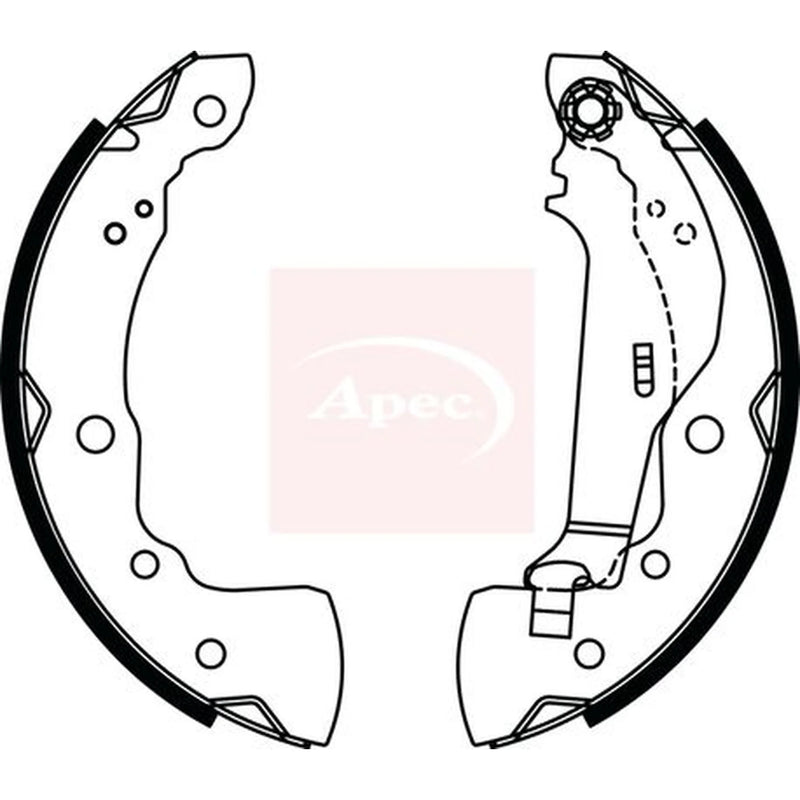 Apec Brake Shoe Set Axle Kit SHU834