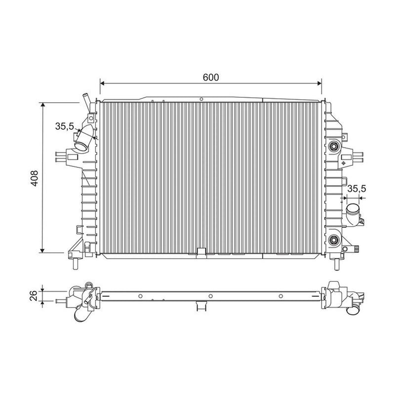 Valeo Engine Radiator 701202