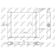 NRF Engine Radiator Left Front 59176