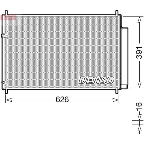 Denso Air Conditioning Condenser DCN50041