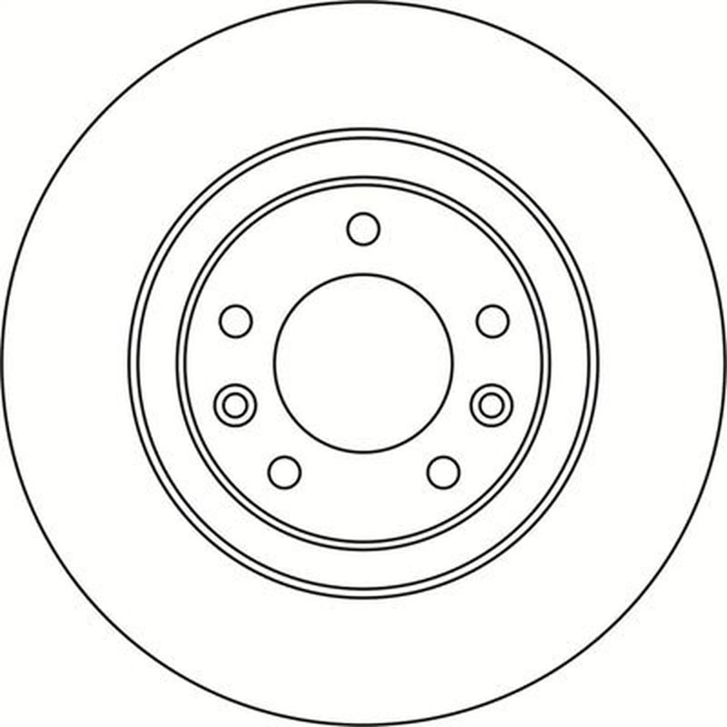 Abtex 2 x Solid Rear Brake Discs BD1893S