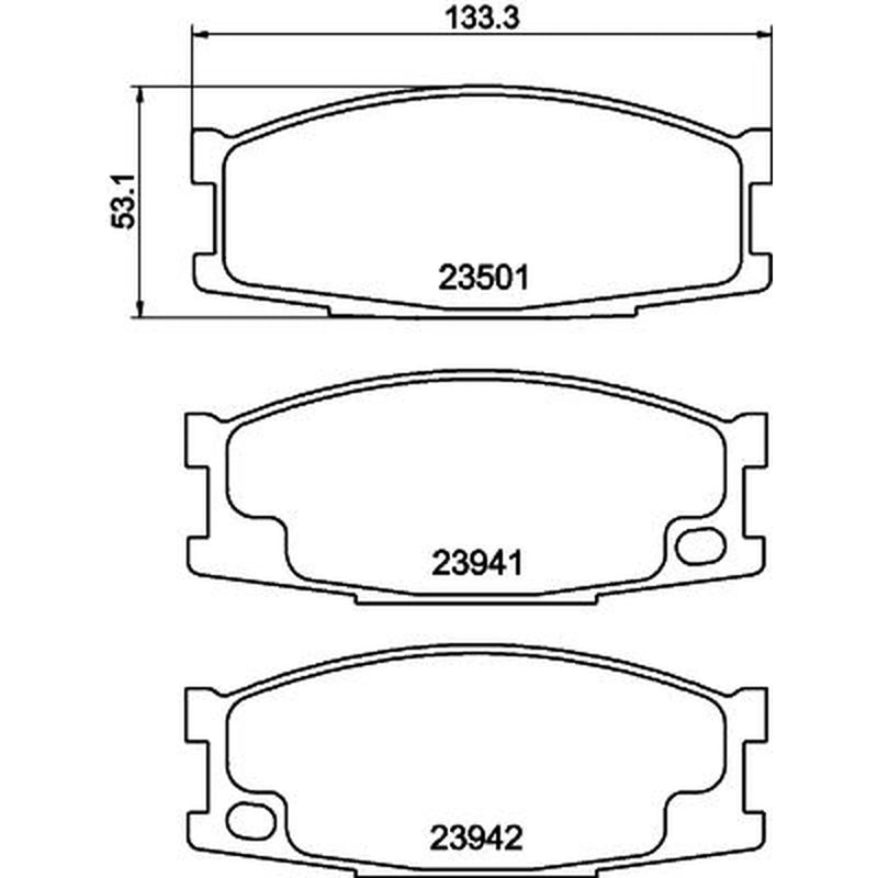 Mintex Front Brake Pad Set MDB2028