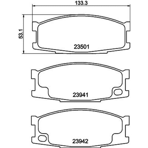 Mintex Front Brake Pad Set MDB2028