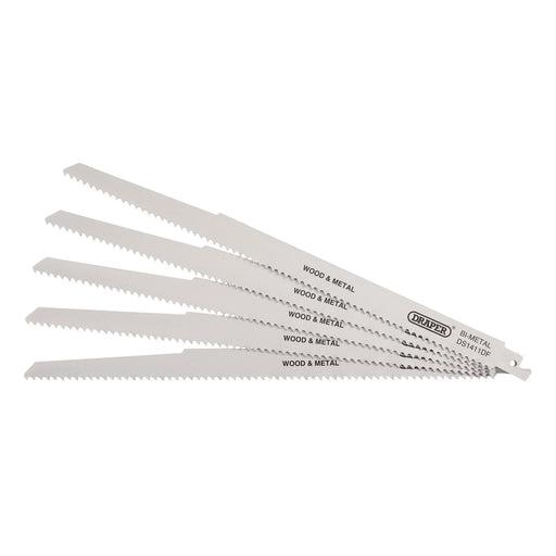 Draper Bi-metal Reciprocating Saw Blades 300mm 6tpi (Pack of 5)