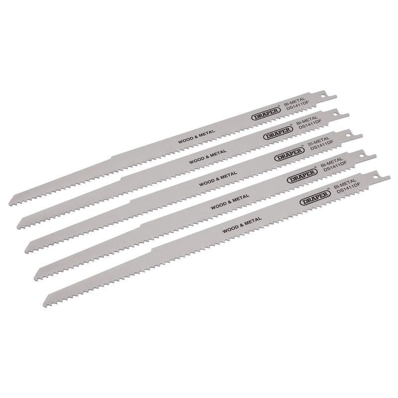 Draper Bi-metal Reciprocating Saw Blades 300mm 6tpi (Pack of 5)