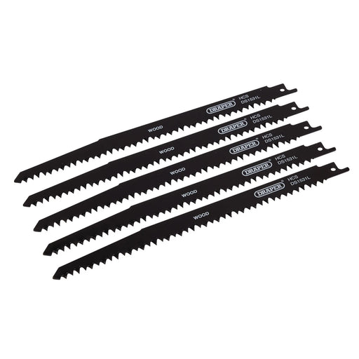 Draper Reciprocating Saw Blades 240mm 5tpi Pack of 5