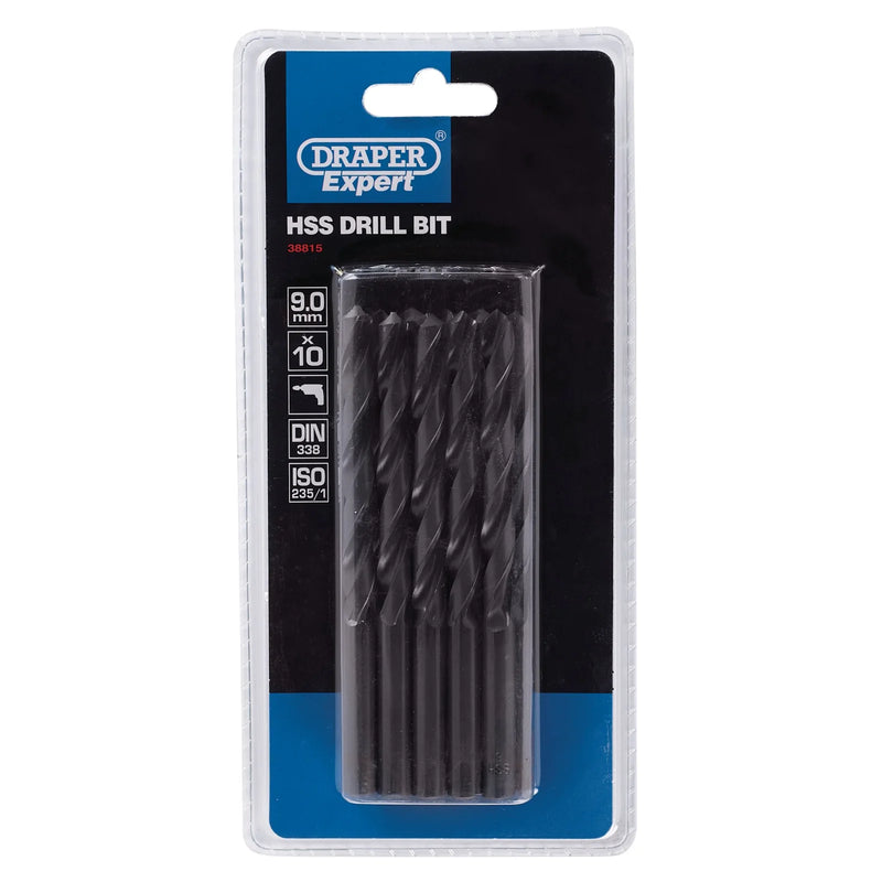 Draper Expert HSS Drill Bit 9 x 220mm Pack of 10