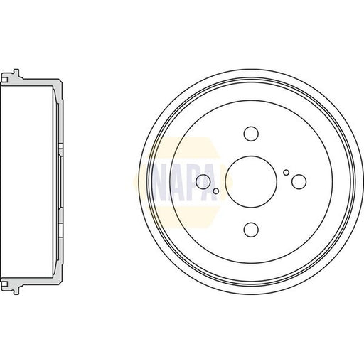 NAPA Brake Drum Assembly Rear NDR1055