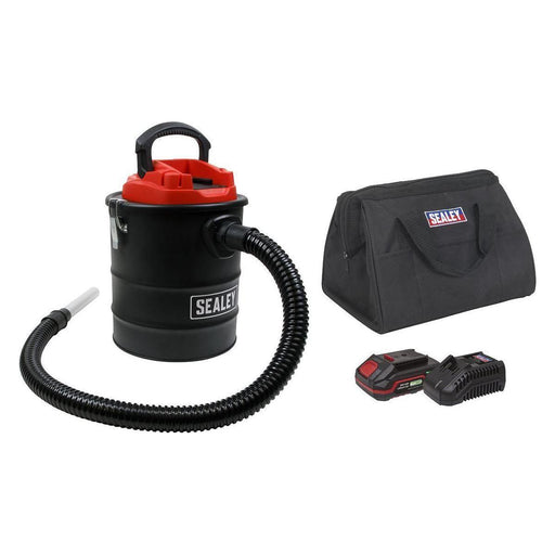 Sealey Handheld Ash Vacuum Cleaner 15L Kit 20V 2Ah SV20 Series CP20VAVKIT1 Sealey  - Town Parts