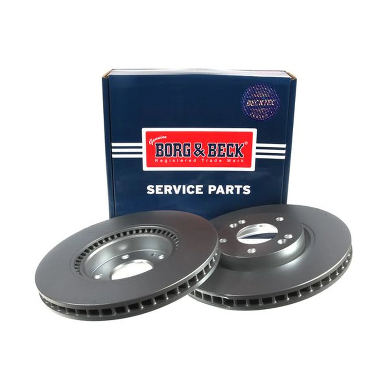 Borg & Beck 2 x Vented Front Brake Discs BBD4702