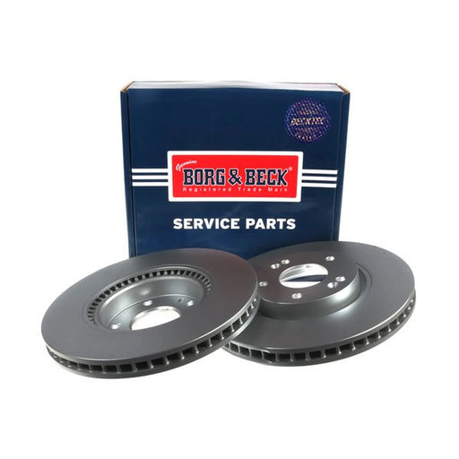 Borg & Beck 2 x Vented Front Brake Discs BBD4702