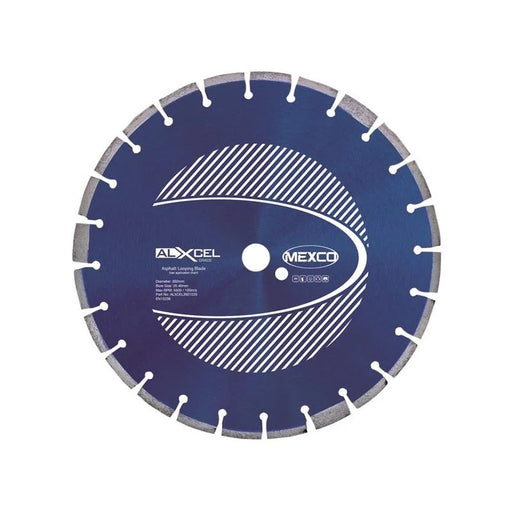 MEXCO Asphalt Looping Diamond Blade 350 x 25.4mm x 12mm Width - ALXCEL3501225