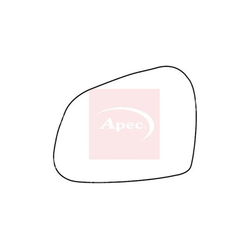 Apec Exterior Wing Mirror Glass Left AMS2675