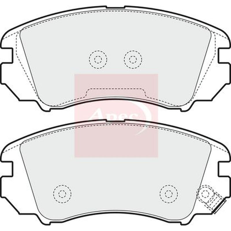 Apec Front Brake Pad Set PAD1553