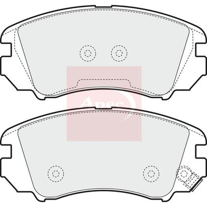 Apec Front Brake Pad Set PAD1553