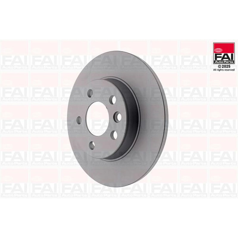 FAI 2 x Solid Rear Brake Discs BD198