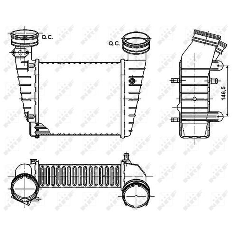 NRF Intercooler (Charge Air Cooler) 30147A