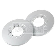 Borg & Beck 2 x Solid Rear Brake Discs BBD4566