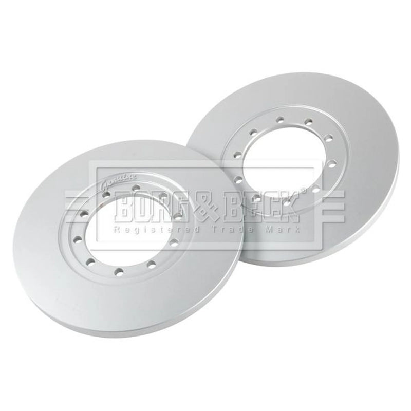Borg & Beck 2 x Solid Rear Brake Discs BBD4566