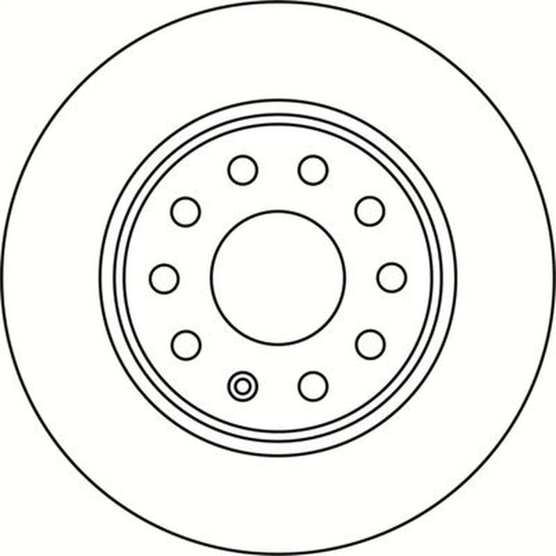Abtex 2 x Solid Rear Brake Discs BD1757S