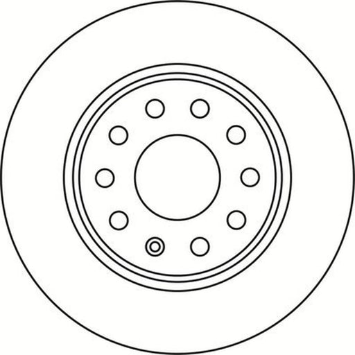 Abtex 2 x Solid Rear Brake Discs BD1757S