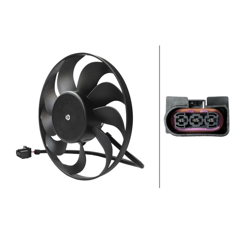 Hella Engine Cooling Fan Left 8EW 366 420-061