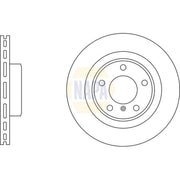 NAPA 2 x Vented Rear Brake Discs NBD5828
