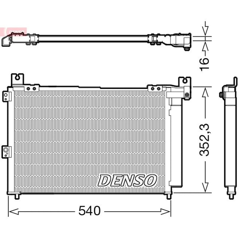 Denso Air Conditioning Condenser DCN44014