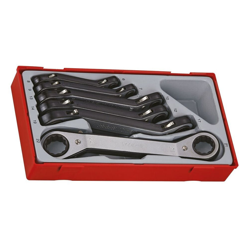 Teng Tools Ratcheting Ring Spanner Set TT1 6 Pieces