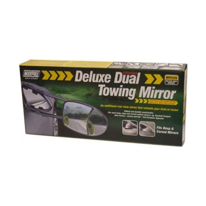 Maypole Towing Extension Mirror - Deluxe Dual Glass Maypole  - Town Parts