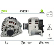 Valeo Car Alternator 12V 439271