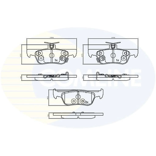 Comline 4 x Rear Brake Pad Set CBP34027