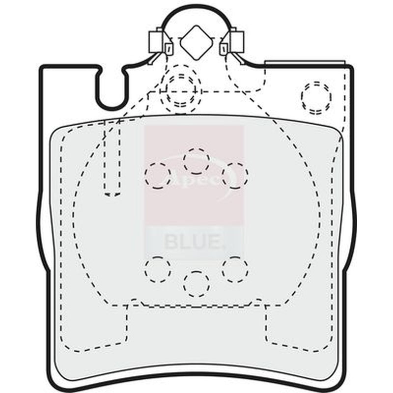 Apec Rear Brake Pad Set PD3326