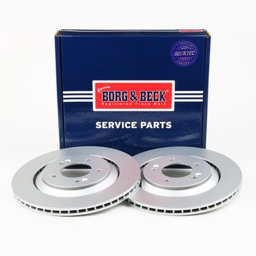 Borg & Beck 2 x Vented Rear Brake Discs BBD5583