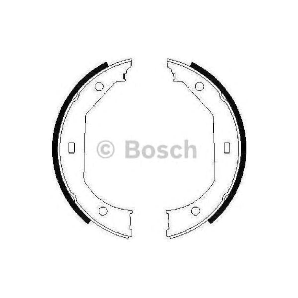 Bosch Brake Shoe Bs845 Fits Bmw 3 320D Efficient Dynamics - 2.0 - 04-11 09864876 Bosch  - Town Parts