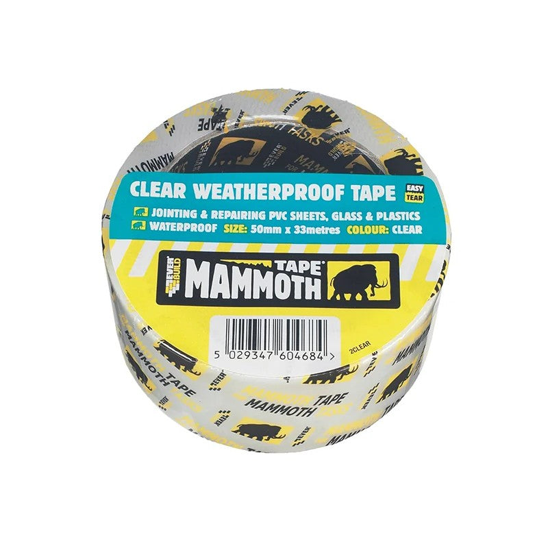 Everbuild Sika Mammoth Clear Waterproof Tape 50mm x 10m - 488634