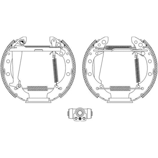 Mintex Brake Shoe Set Axle Kit MSP121