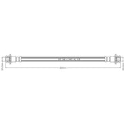 Juratek Brake Hydraulic Hose Line Rear JBH1045