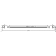 Abtex Brake Hydraulic Hose Line Rear ABH1045