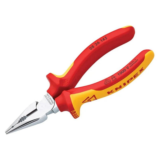 KNIPEX 08 26 145 VDE High Leverage Needle Nose Pliers 145mm - 08 26 145 SB