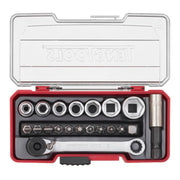 Teng Tools Socket Set 1/4" Drive 20 Pieces with Belt Clip