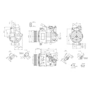 Hella Air Conditioning Compressor 8FK 366 201-091