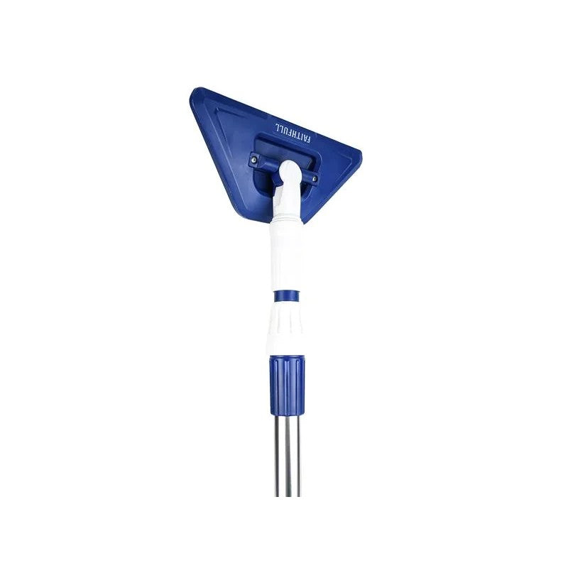 Faithfull Heavy-Duty Water Flow Brush & Telescopic Pole Set - FAIWFBSTIFFS