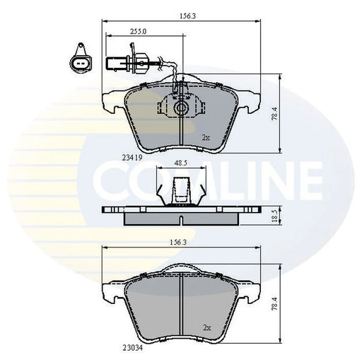 Comline 4 x Front Brake Pad Set CBP1885