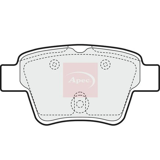 Apec Rear Brake Pad Set PAD1433