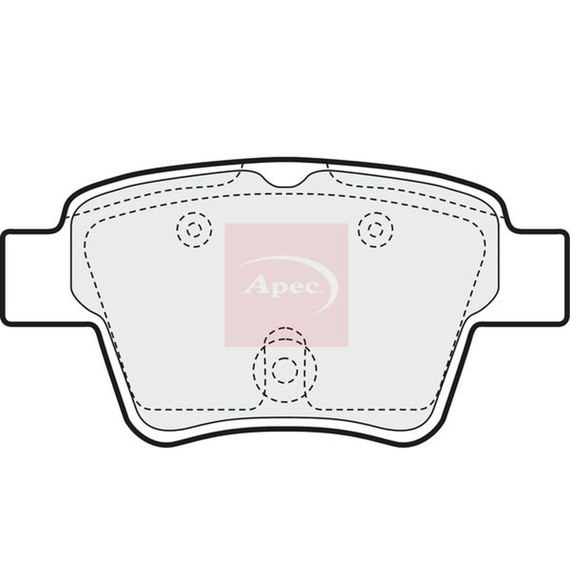 Apec Rear Brake Pad Set PAD1433