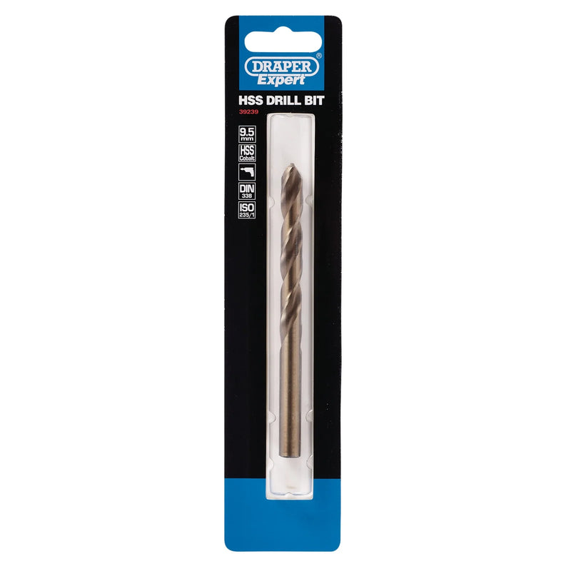 Draper Expert HSS Cobalt Drill Bit, 9.5 x 230mm - Multi-Pack Options